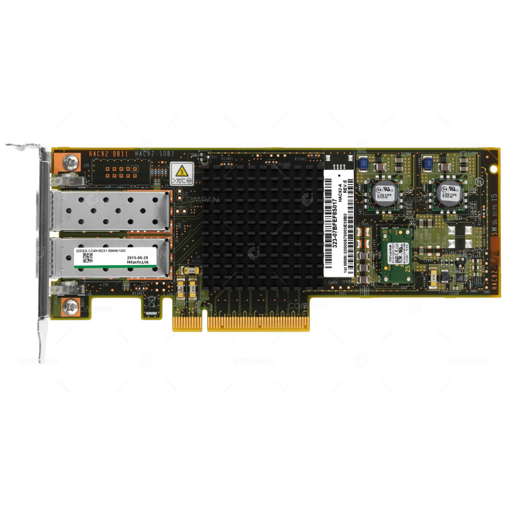 GG-CC4N162X1-R LP HITACHI 2-PORT 16GB FIBRE CHANNEL PCIE X8 ADAPTER LOW PROFILE